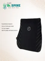 Top Gear Dr. Spine Slim - Silver/Black Memory Foam Seat Back Rest