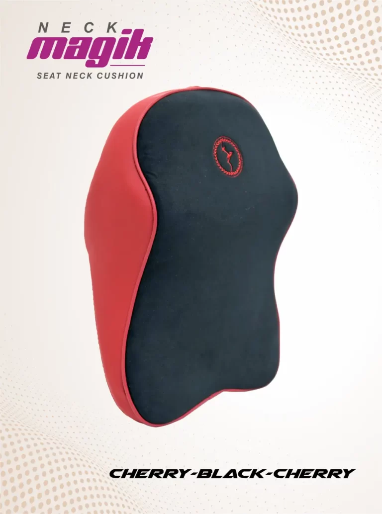 Top Gear Memory Foam Neck Cushion in Cherry/Black, Neck Magik Series