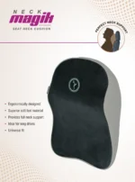 Top Gear Neck Magik Series - Ice Gray/Black Memory Foam Neck Cushion