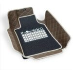 Top Gear 4D Leatherette Car Mats - (Cross - Honey Comb) Customized Premium Quality Car Mat