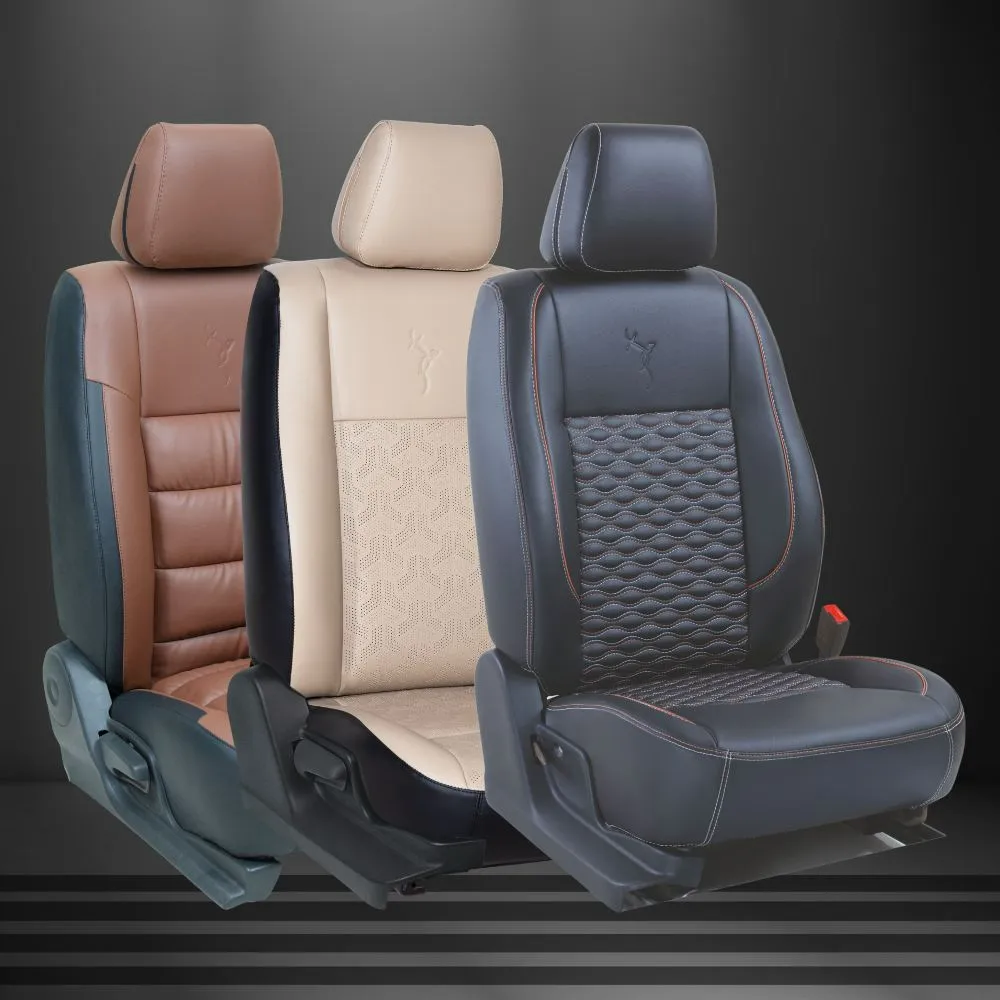 Buy 5D Premium Leather Car Footmats For Tata Tiago - Coffee Online