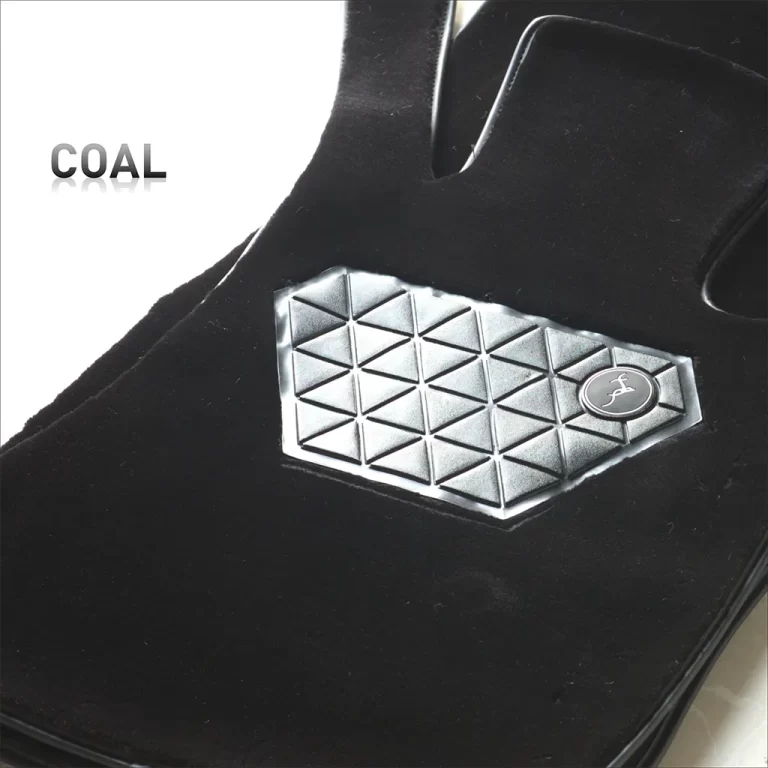 top gear pristine cashmere coal black luxury mat - premium car floor mat