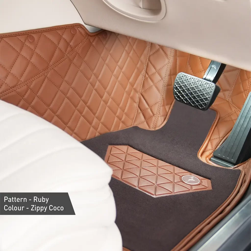 top gear pristine ruby model mat zippy coco color - stylish car floor mat