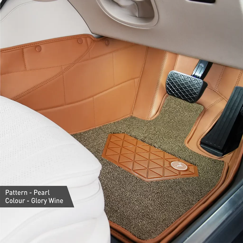 top gear pristine pearl mat glory wine color - luxury car floor mat