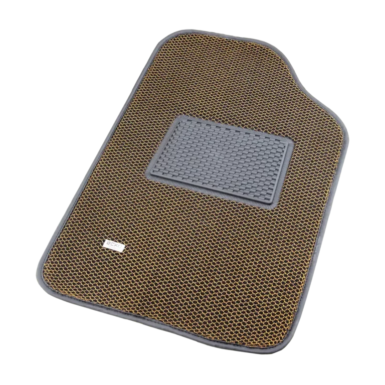 Top Gear UNI-COMB Car Mats Yellow - Stylish Car Floor Mats