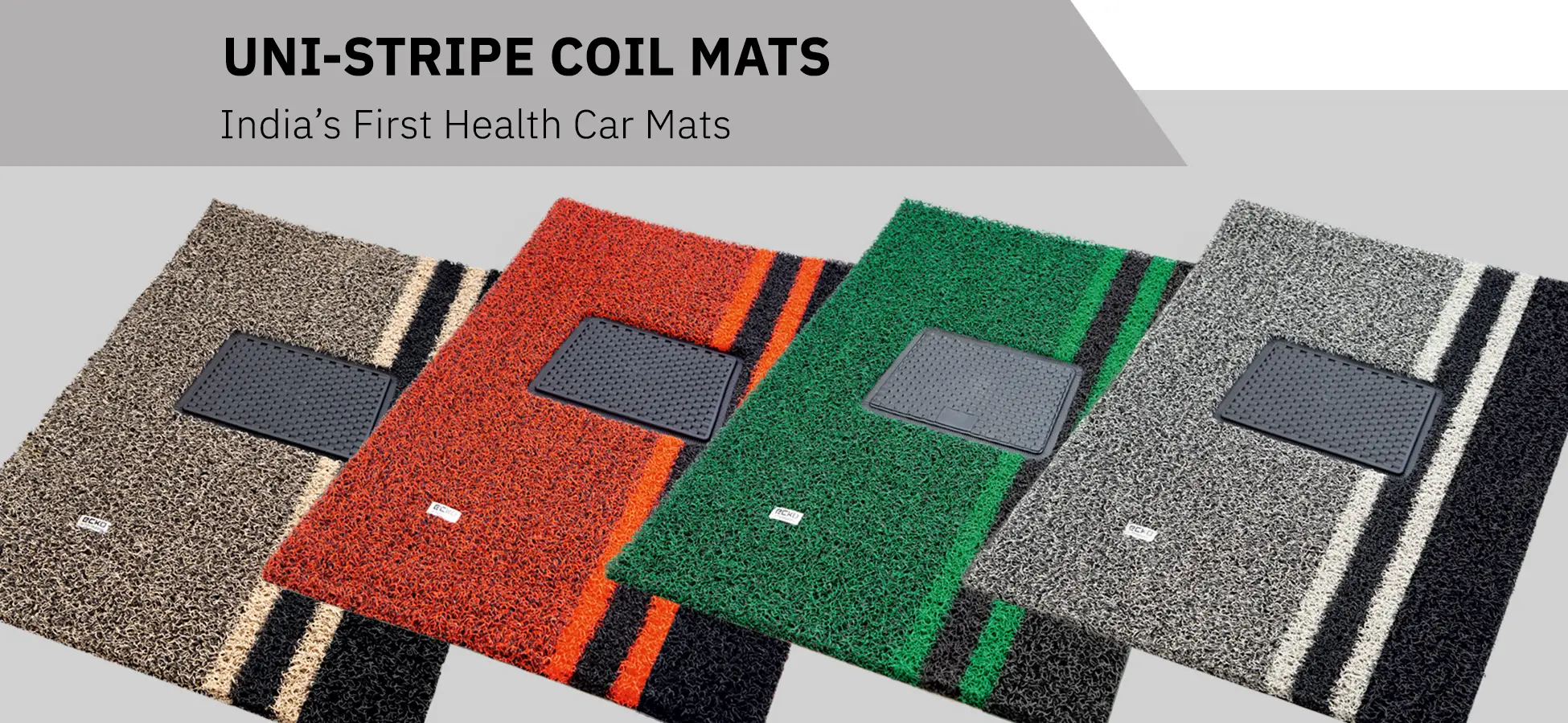 top gear uni-stripe mats - universal fit car floor mats