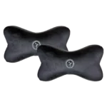 Memory Foam Neck Cushion - Pluto (Black Color) - Pack of 2 Pcs for Comfortable Car Travel.
