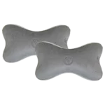 Memory Foam Neck Cushion - Pluto-1 (Gray) - Pack of 2 Pcs for Comfortable Car Travel.