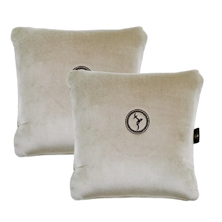 Top Gear Memory Foam Seat Cushions (Pack of 2 Pcs) - Beige - Comfortable Seat Support.