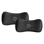 Memory Foam Neck Cushion - Pluto (Black Color) - Pack of 2 Pcs - Car Travel Accessories.