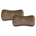 Memory Foam Neck Cushion - Pluto (Coffee Color) - Pack of 2 Pcs for Comfortable Car Travel.
