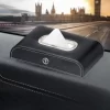 Top Gear Car Tissue Holder - Premium Microfiber Leather, (Black) - Image 2