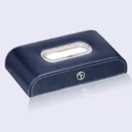 Top Gear Car Tissue Holder - Premium Microfiber Leather, (Blue)