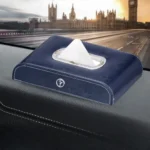 Top Gear Car Tissue Holder - Premium Microfiber Leather, (Blue) - Image 2